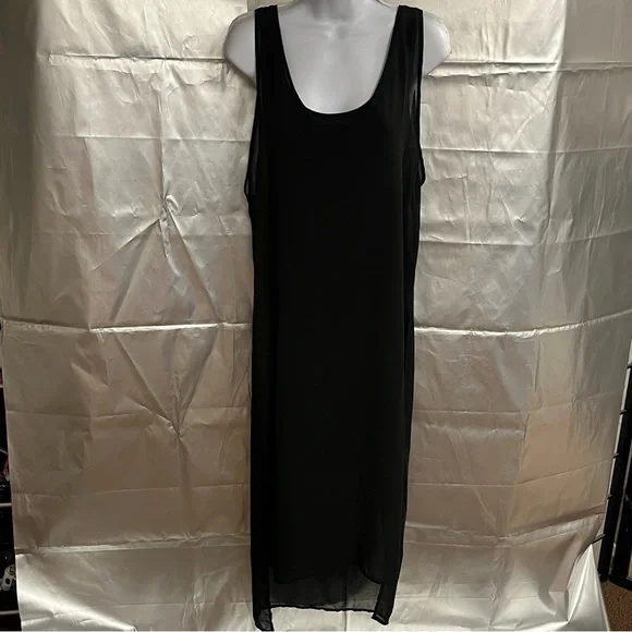 house of cb black bandage dress Black Draped Knot Long Sleeve Maxi Dress Black / 2 main image 1